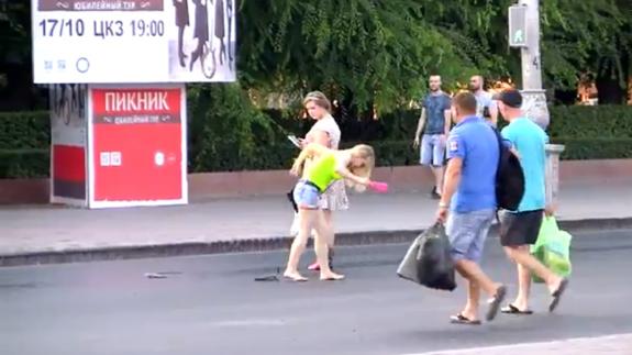 El calor derrite las calles de Rusia