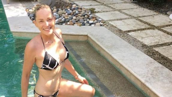 Sharon Stone, espectacular a sus 58 años