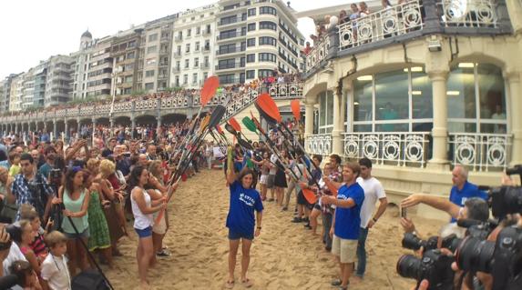 El oro de Maialen Chourraut ya está en casa