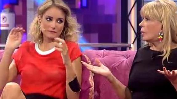 La rabieta de Alba Carrillo con Bárbara Rey en directo