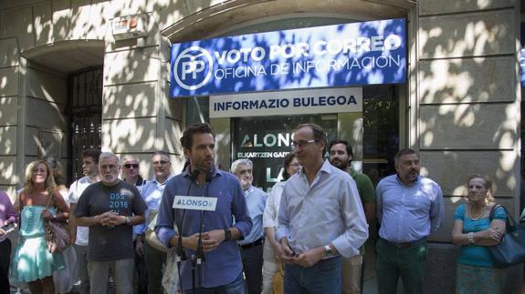 Alonso pide que haya «igualdad» para Gipuzkoa ante el «olvido» del Gobierno Vasco