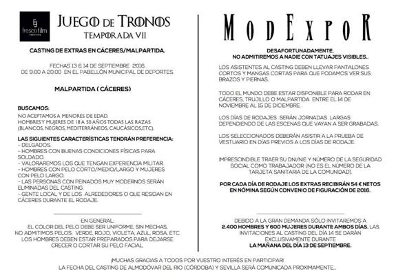 Juego de Tronos: los requisitos del casting en Cáceres que se pueden repetir en Zumaia