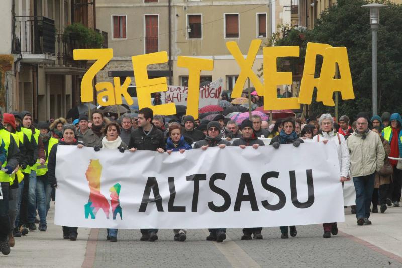 La fiscalía pide mantener en prisión a los presuntos agresores de Alsasua