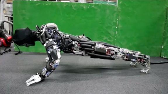 Kengoro, el peculiar robot humanoide que suda en el gimnasio