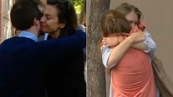 Los amigos de las víctimas: «Oímos un estruendo y habían desaparecido»