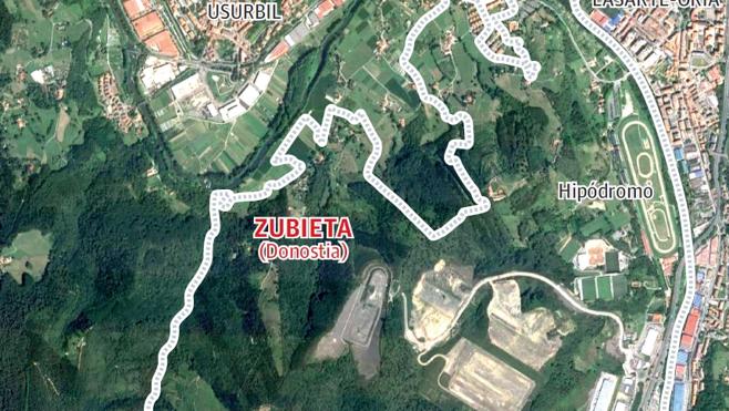 Andoain reclama a San Sebastián un nuevo deslinde de la muga en la regata de Abalotz